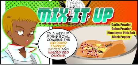 Combine Burger Ingredients Black Streak Kitchen Comics