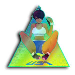 Victoria Anime Holographic Sticker