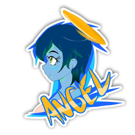 Blue Angel Vinyl Sticker
