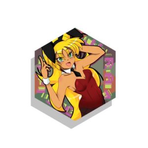 Bunny Girl Fiji HEX Vinyl Sticker