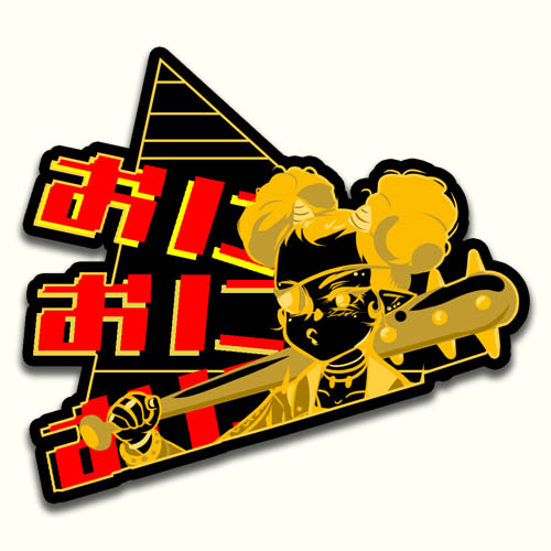 Oni Oni Oni Punk Vinyl Sticker
